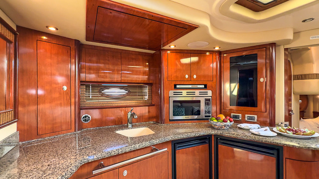 Galley kitchen aboard TITO 2